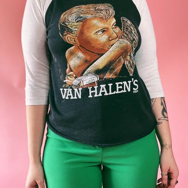 1984 Threadbare Van Halen Baseball Tee