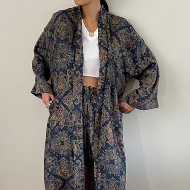 80s Dior silk set / vintage 2 piece silk paisley Christian