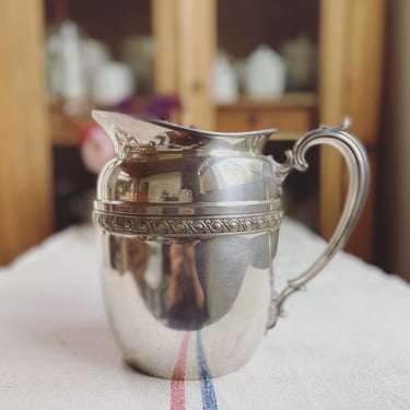 Beautiful vintage Nickel Silver water pitcher-NP1 
