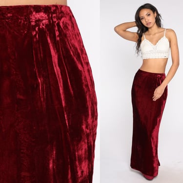 High waisted maxi skirt 90s best sale