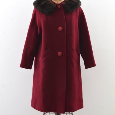 Vintage 1960s Berry Coat