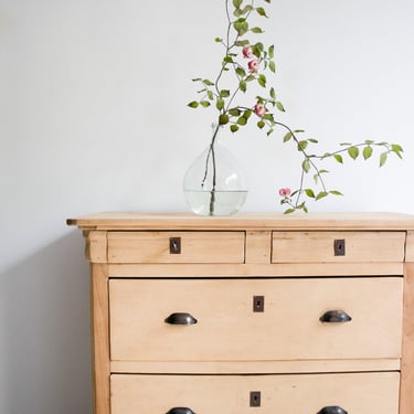 Vintage Raw Wood Dresser