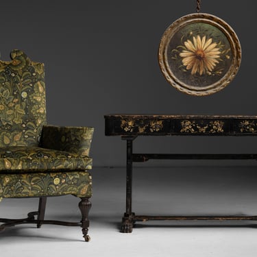 Shapely Chair / Oil Painting(s) / Chinoiserie Console