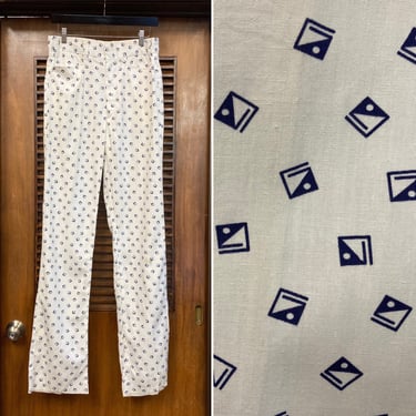 Vintage 1960’s -Deadstock-“Izod” Brand Cotton Mod Style Flat Front Pants, 60’s Mod Style, 60’s Trousers, 60’s Cotton Pants, Vintage Clothing 