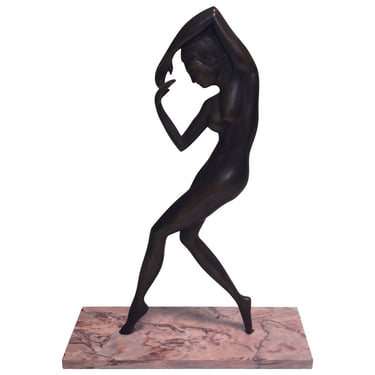 Art Deco Nude Bronze Attributed to Emory Seidel