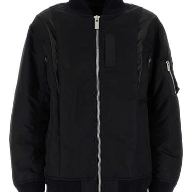 ブルゾン Sacai Grosgrain Bonding X Silk Organdy Blouson Sacai Women Grosgrain Bonding X Silk Organdy Blouson
