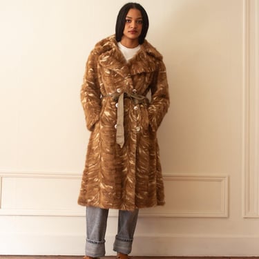 1970s Caramel Swirl Mink Fur Coat 