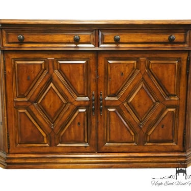 ASPEN HOME Vecchio Collection Italian Neoclassical Tuscan Style 60" Media Console Cabinet w. Granite Top 