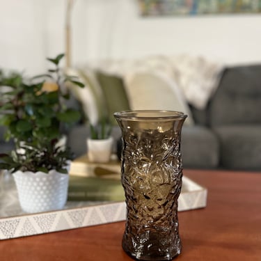 Vintage Smoke Brown E.O. Brody Vase 