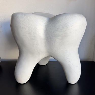 1960s Molded Plastic Pop Art Tooth Stool by Gardner-Felts North Carolinav 