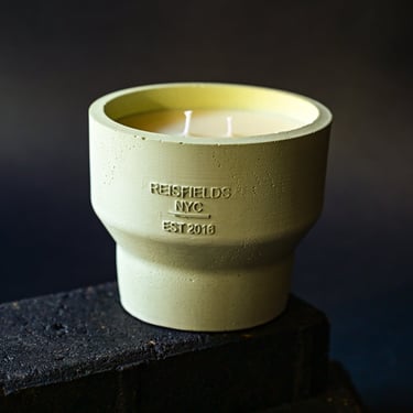 Mint Cement Two Wick Candle