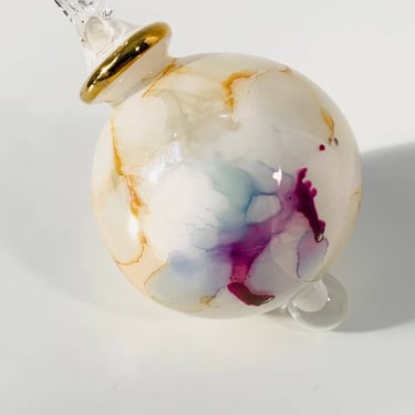 Blown Glass Small Ornament | Multi Splash