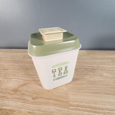Lustro Ware Plastic Tea Jar Container NOS 