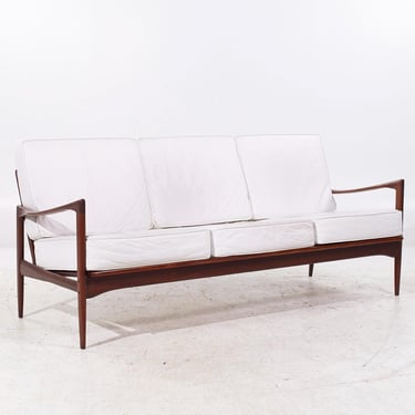 Kofod Larsen for Selig Mid Century Danish Walnut Sofa - mcm 