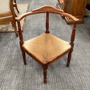 Cowhide Corner Chair