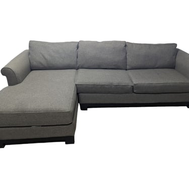 Gray Fabric Couch With Chaise