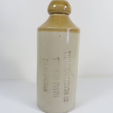 Vintage Thomas Firth Portobello Buchan Stoneware Ginger Beer Bottle 