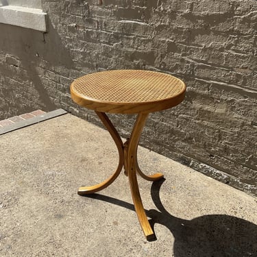 Bentwood & Cane Side Table