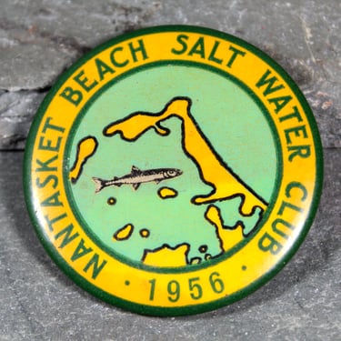 Vintage Nantasket Beach Salt Water Club 1956 Pin | Hull, Massachusetts | Vintage Nantasket Beach 