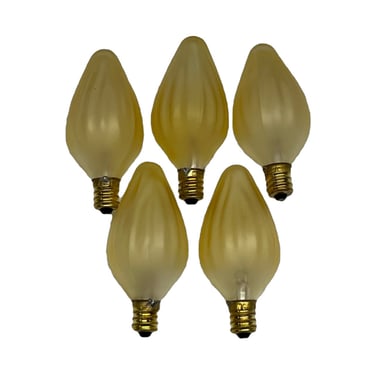 5 Candelabra Base 15w F10 Flame Light Bulbs for Decorative Lighting FREE SHIPPING 