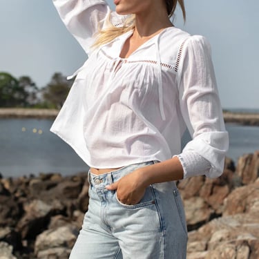 Isla Long Sleeve Top - Salt