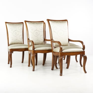 Thomasville Walnut Dining Chairs - Set of 6 - Contemporary 