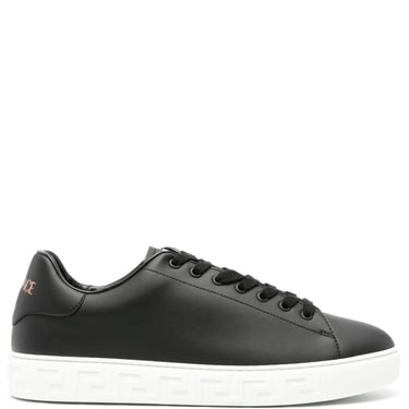 Versace Men Greca Leather Sneakers