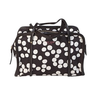 Kate Spade - Brown & White Polka Dot Print Shoulder Bag