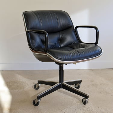Vintage Mid-Century Knoll desk chair by Charles Pollock 