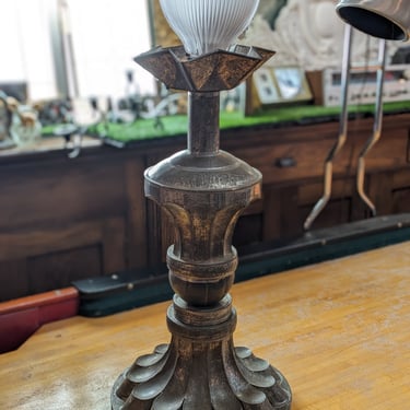 Antique Tin Table Lamp