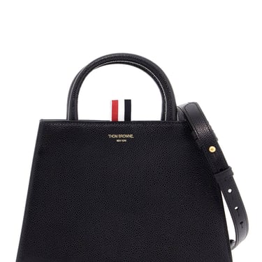 Thom Browne Borsa A Mano Mini In Pelle Martellata Women