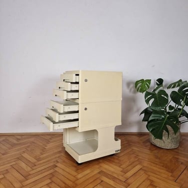 Vintage Artist's Trolley by Giovanni Pelis for Stile Neolt / Rare Office Trolley / Movable Cabinet / Italy / 1970s 