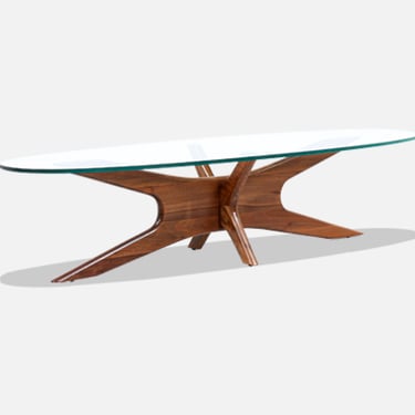 Adrian Pearsall 893-TGO Sculpted Walnut Coffee Table for Craft Associates 