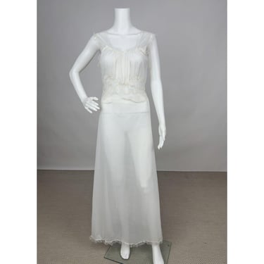 下着・アンダーウェア 1940s White Slip Dress 下着・アンダーウェア 1940s White Slip Dress 1940s White Slip