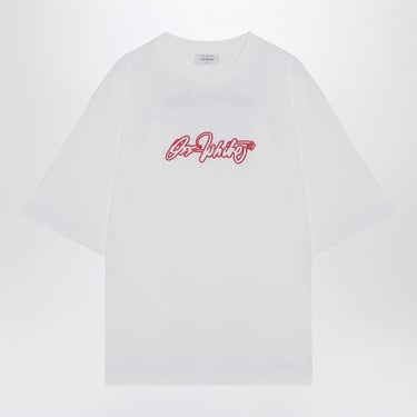 Off-White White Cotton T-Shirt With Logo Men