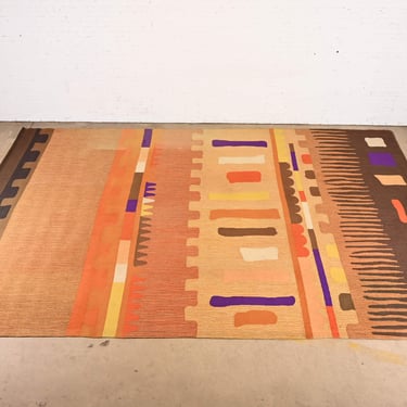 Edward Fields Mid-Century Modern Large Room Size Abstract Rug, Circa 1970s