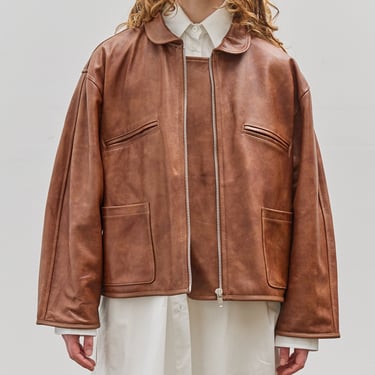 Cawley Leather Flying Jacket, Tan