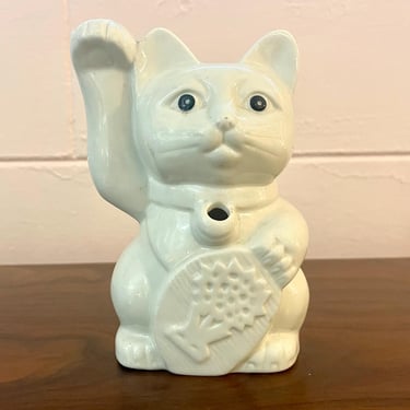 Vintage 1960s Mid Century Lucky Cat Ceramic Tiki Mug from Benihana 