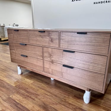 Handmade Mid Century Modern 7 Drawer Dresser, 72
