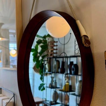 MCM Danish Circular Mirror w/ Rope