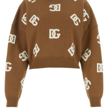 Dolce & Gabbana Woman Embroidered Wool Sweater