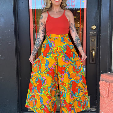 Vintage 60s/70s psychedelic palazzo pants