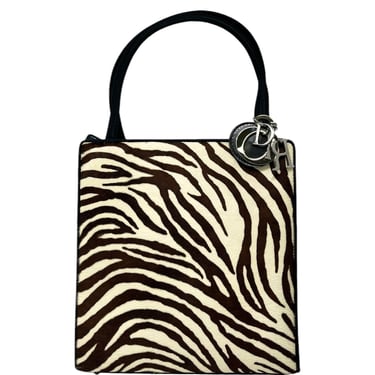 Dior Zebra Calfhair Shoulder Bag