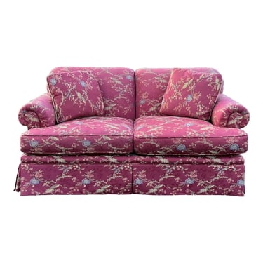 Baker Furniture Rolled Arm Traditional Loveseat 