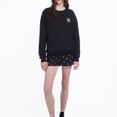 Anna Sui Wings Crew Neck Sweatshirt - Black