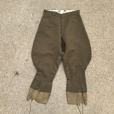 French Wool Twill Jodhpurs, Lace Ups, Chore Wear Trousers, Riding Pants, Peasant Work Pants, Farmhouse, Equestrian 