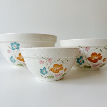 Set of 3 Poppies Treasure Craft Mixing Bowls