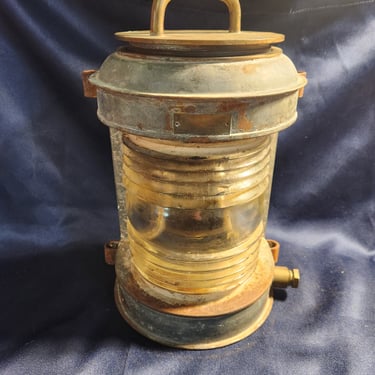 Vintage Perko Nautical Ship Lantern 9.5 x 13 x 7.5