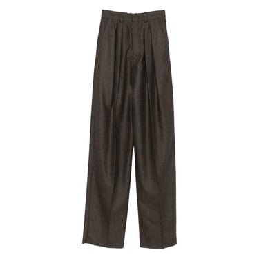 Saint Laurent Brown Trousers - High-Waisted Trousers Women