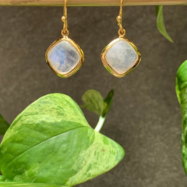 Stephen Estelle | Rainbow Moonstone Earrings